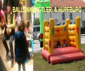 1-Ballonmodellieren & Hüpfburg - Ballonmodellage Figuren Ballon Tiere - Geburtstag - Kinde...