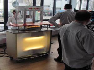 2-Profi-Popcornmaschine - Popcorn Stand - Messe Zuckerwatte - Zuckerwattemaschine - Zuckerwatte-Maker