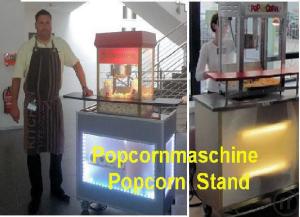 3-Profi-Popcornmaschine - Popcorn Stand - Messe Zuckerwatte - Zuckerwattemaschine - Zuckerwatte-Maker