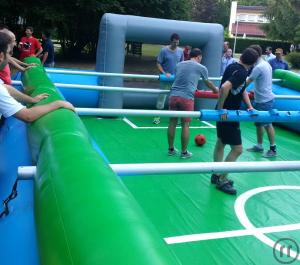 5-Fußball Hüpfburg & Menschenkicker zu Sommerfest Fußball WM, EM - Fußba...