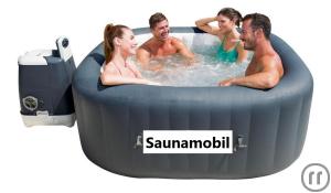 Miete deinen privaten mobilen Whirlpool! Die Wellness Geschenk Idee! Ideal mit mobiler Sauna mieten!