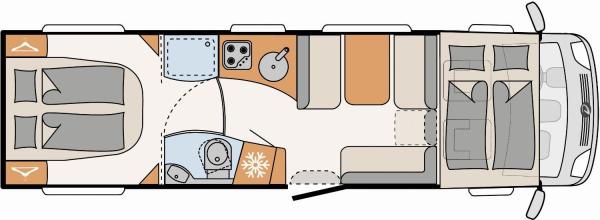 4-Wohnmobil Iveco Daily Detlef Globetrotter XXL
6 Sitzer/Betten