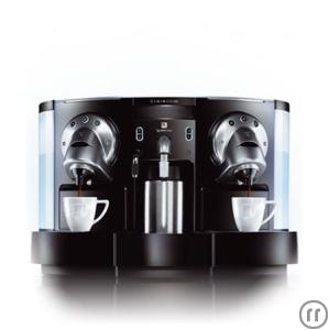1-Doppel Nespresso Kaffeemaschine mit Cappucchino Automat