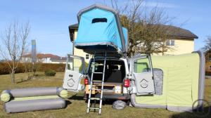 WellCAMP Wohnmobil Camper Bulli VW Bus T6 lang, bis 6 Personen mit Allrad, Navi,…