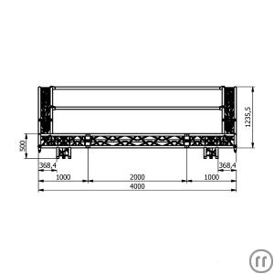 6-Rundbogenbühne 6 x 4 Meter