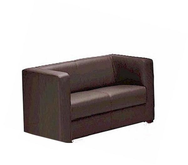 "KUBUS" 2er-Sofa Braun 141 x 81 x 66cm