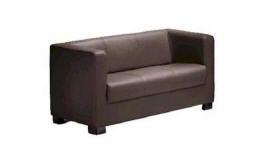 1-"KUBUS" 3er-Sofa Braun 171 x 81 x 66cm