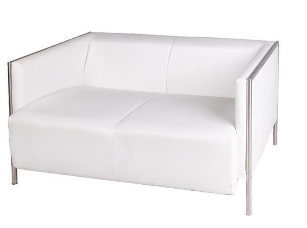 1-"PERFECT" Sofa Weiß 127 x 68 x 77cm