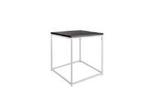 "BLANC SQUARE" Loungetisch 40 x 40cm, h 50cm, weiß Tischplatte weiß oder schwarz