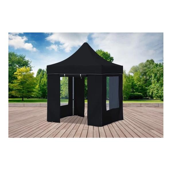 2-2x2 m Faltpavillon, schwarz