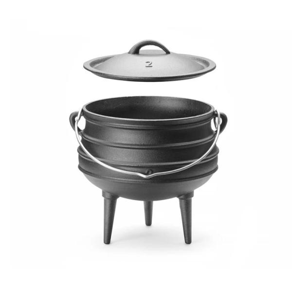2-Original Potjie aus Südafrika Gr-6 (13,5 Liter)