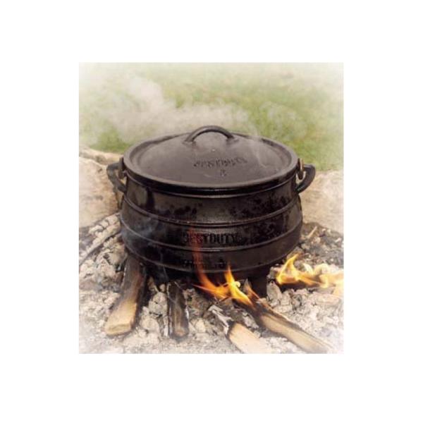 4-Original Potjie aus Südafrika Gr-6 (13,5 Liter)